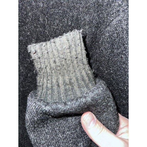 Vintage Woolrich Wool Bomber Jacket M Medium Charcoal Gray Black Plaid Lined - Picture 13 of 15